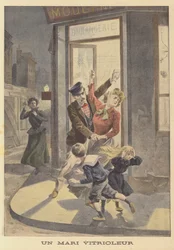 A husband attacking his wife and children with vitriol